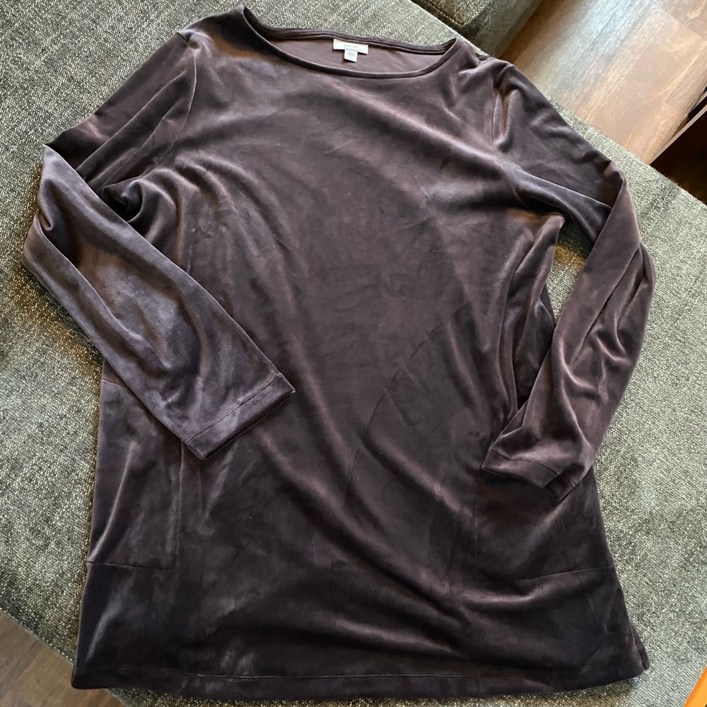 Pure Jill Velvet Mini Dress Size L - *Has POCKETS!